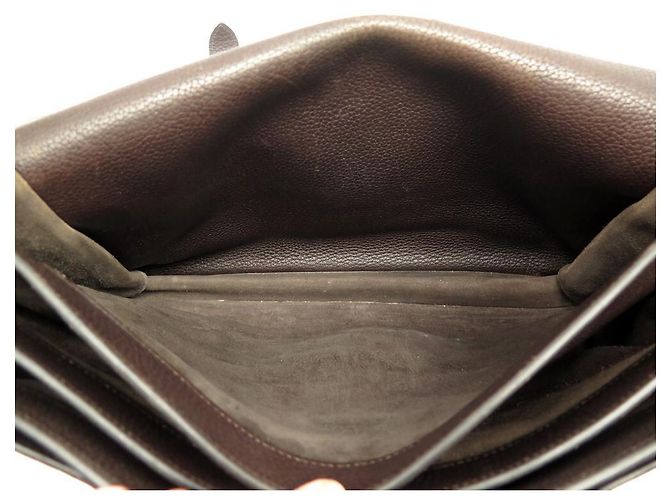Hermès BORSA HERMES SAC A DEPECHES foderata CHIUSURA BORSA CARTELLA CLEMENCE Marrone - vista 10