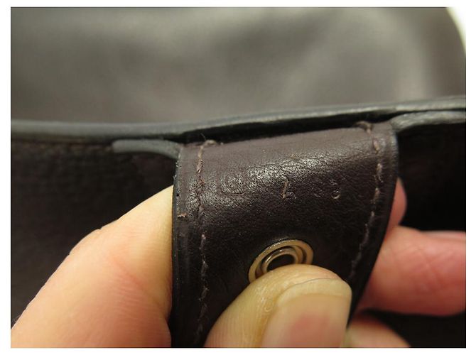 Hermès BORSA HERMES SAC A DEPECHES foderata CHIUSURA BORSA CARTELLA CLEMENCE Marrone - vista 11