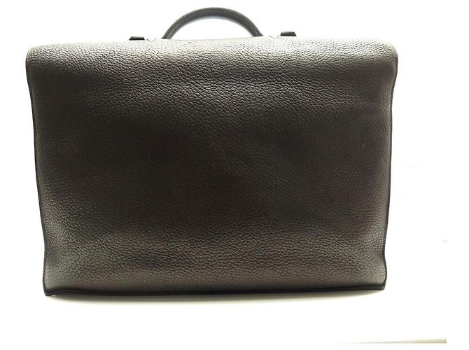 Hermès BORSA HERMES SAC A DEPECHES foderata CHIUSURA BORSA CARTELLA CLEMENCE Marrone - vista 2