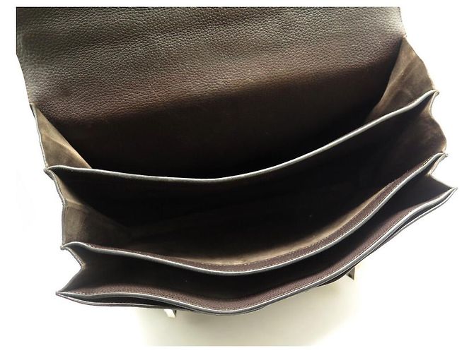 Hermès BORSA HERMES SAC A DEPECHES foderata CHIUSURA BORSA CARTELLA CLEMENCE Marrone - vista 5