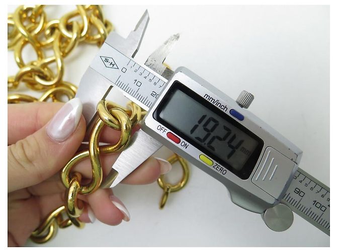 Medaillon CHANEL CINTURÓN MEDALLÓN CADENA T70 COLLAR CINTURÓN DORADO EN METAL DORADO - vista 7