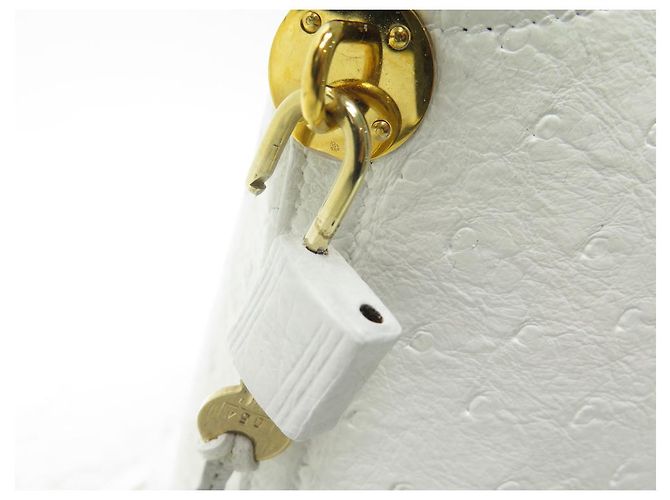 Hermès BORSA A MANO HERMES BOLIDE 35 BORSA A MANO IN PELLE DI STRUZZO BIANCA CM Bianco - vista 11