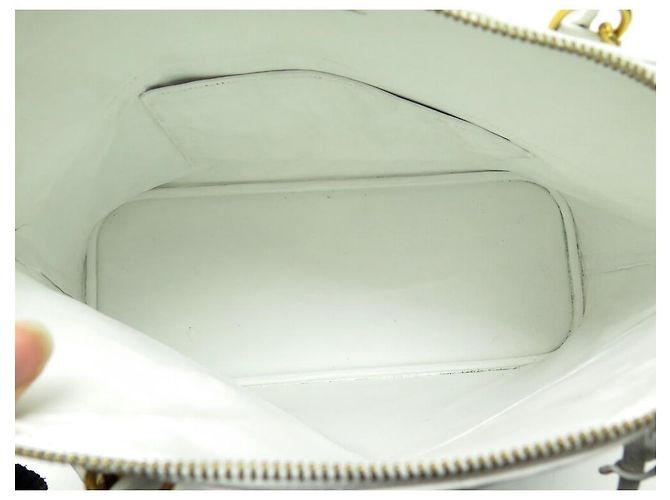 Hermès BORSA A MANO HERMES BOLIDE 35 BORSA A MANO IN PELLE DI STRUZZO BIANCA CM Bianco - vista 13