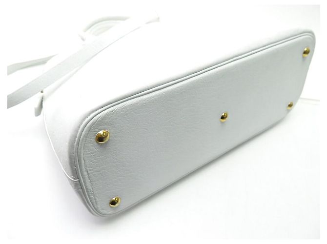 Hermès BORSA A MANO HERMES BOLIDE 35 BORSA A MANO IN PELLE DI STRUZZO BIANCA CM Bianco - vista 3