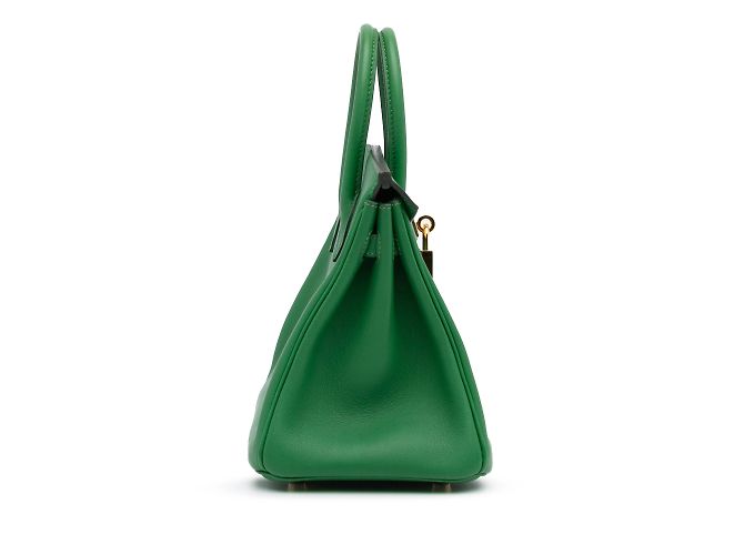 Hermès Borse HERMES Birkin 25 Verde - vista 4