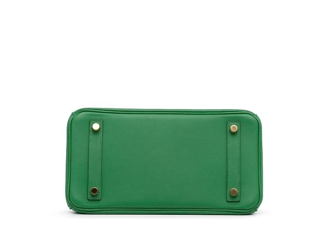 Hermès Borse HERMES Birkin 25 Verde - vista 5
