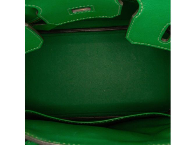 Hermès Borse HERMES Birkin 25 Verde - vista 6