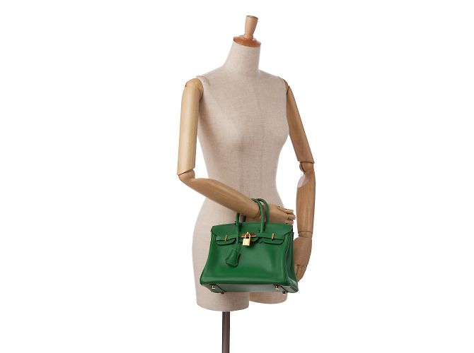 Hermès Borse HERMES Birkin 25 Verde - vista 8