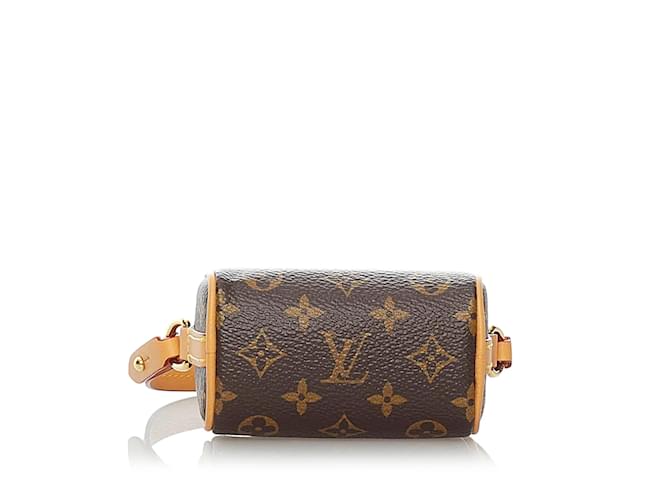 Speedy LOUIS VUITTON Breloques de sac Marron - vue 4
