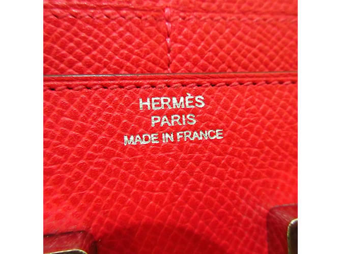 Constance Hermès Portafogli Hermes Rosso - vista 4