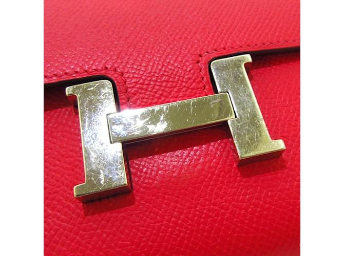 Constance Hermès Portafogli Hermes Rosso - vista 5