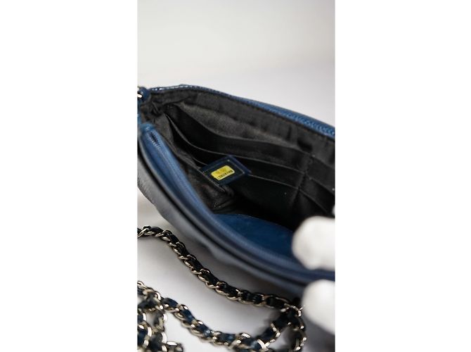CHANEL Handbags Wallet on Chain Blue - view 8