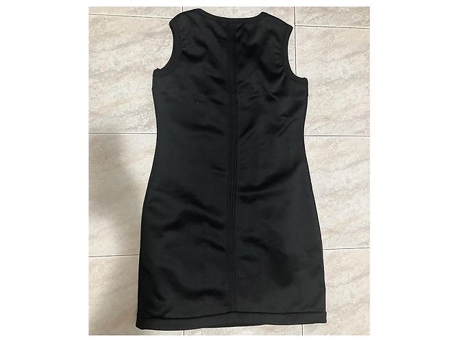 Peuterey Midikleid aus schwarzem Polyester Fleece - Ansicht 2