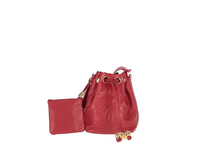 Chanel Rote Beuteltasche - Ansicht 10