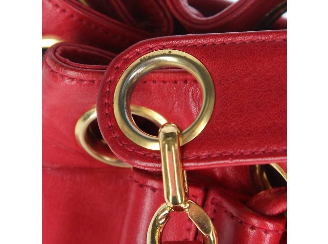 Chanel Rote Beuteltasche - Ansicht 12