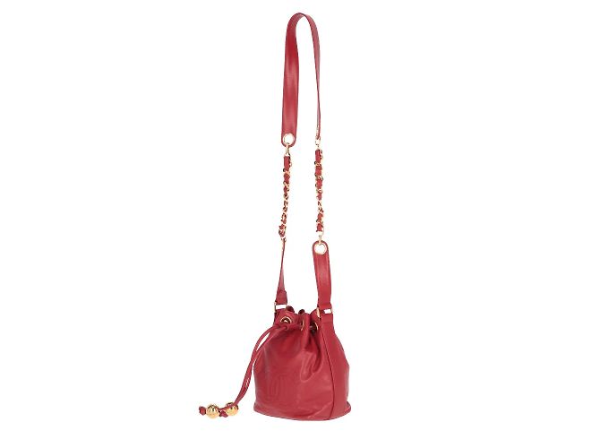 Chanel Rote Beuteltasche - Ansicht 6