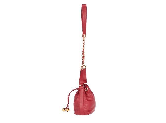 Chanel Rote Beuteltasche - Ansicht 7