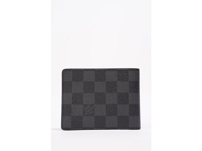 Louis Vuitton Slender Wallet Damier Graphite Canvas Black - view 4