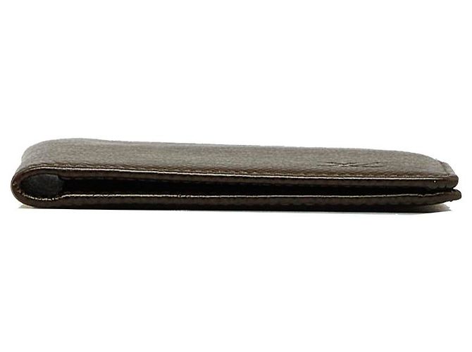 Cartera Louis Vuitton Brown Taiga Brazza Castaño Marrón oscuro - vista 4