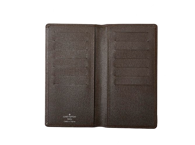 Cartera Louis Vuitton Brown Taiga Brazza Castaño Marrón oscuro - vista 5