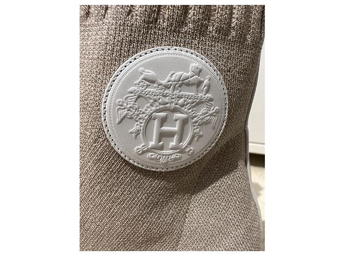 Hermès Hermes Volver 60 Botines nocciola/blanc Blanco - vista 11