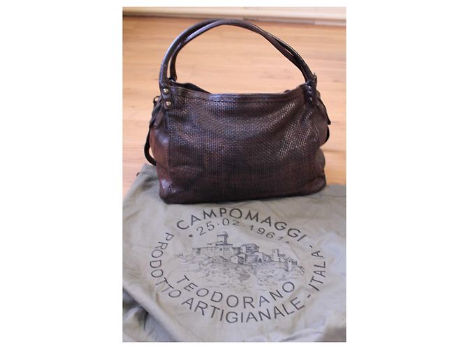 Borsa grande Campomaggi Marrone scuro - vista 10