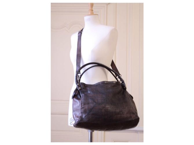 Borsa grande Campomaggi Marrone scuro - vista 11