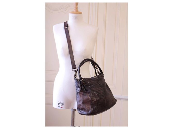 Borsa grande Campomaggi Marrone scuro - vista 4