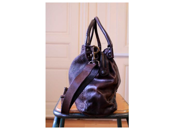 Borsa grande Campomaggi Marrone scuro - vista 5