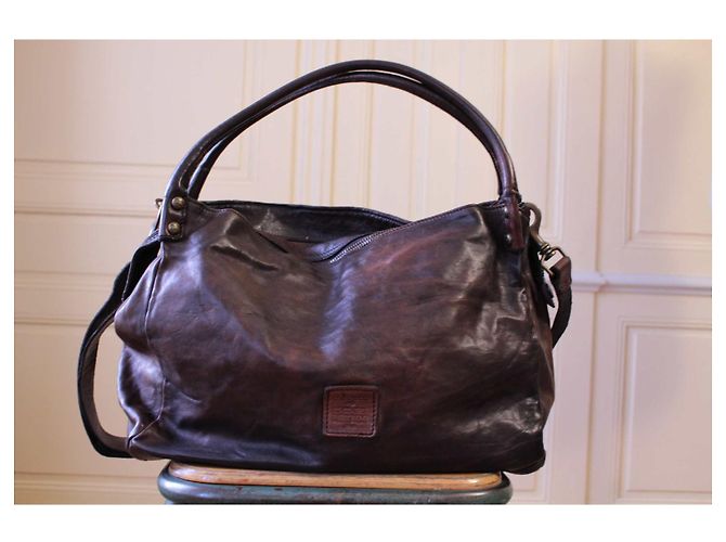 Borsa grande Campomaggi Marrone scuro - vista 6