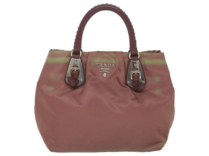PRADA Borsa a mano Nylon Rosa Auth am5092 - vista 13