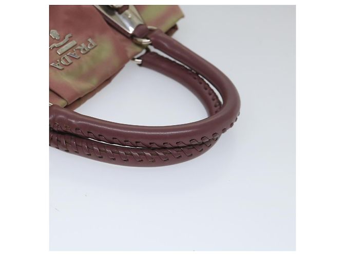 PRADA Borsa a mano Nylon Rosa Auth am5092 - vista 7