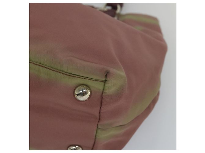 PRADA Borsa a mano Nylon Rosa Auth am5092 - vista 9