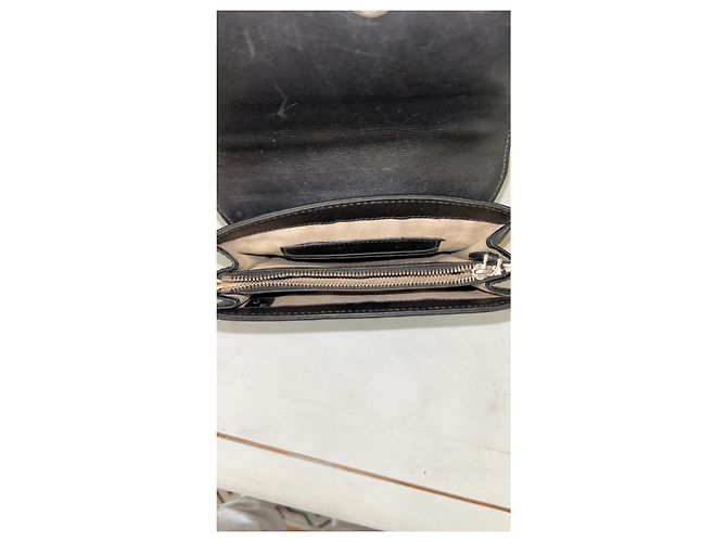Borsa Gucci a tracolla in pelle nera Nero - vista 3