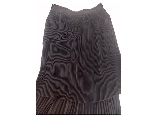 Autre Marque Falda midi plisada de Giò Moretti Negro - vista 10