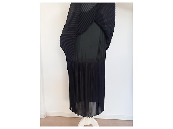 Autre Marque Falda midi plisada de Giò Moretti Negro - vista 8