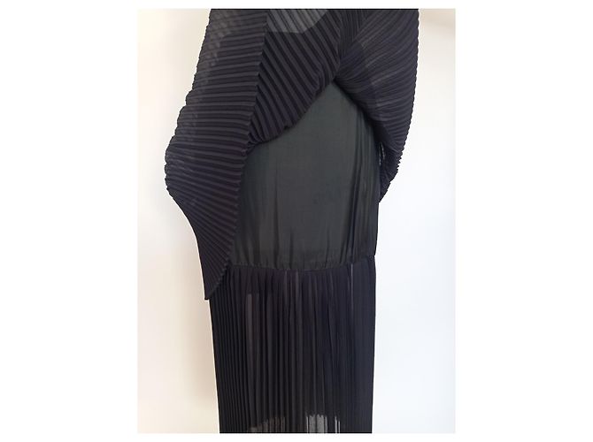 Autre Marque Falda midi plisada de Giò Moretti Negro - vista 9