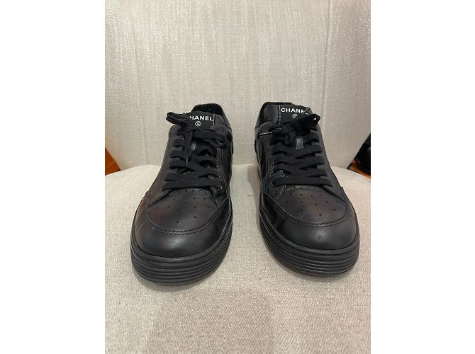 CHANEL Sneaker T.EU 45 Leder Schwarz - Ansicht 3