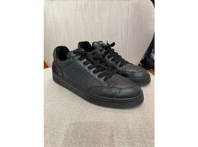 CHANEL Sneaker T.EU 45 Leder Schwarz - Ansicht 4