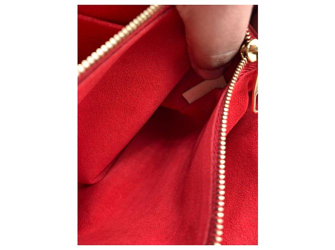 patta in pelle rossa louis vuitton Rosso - vista 2