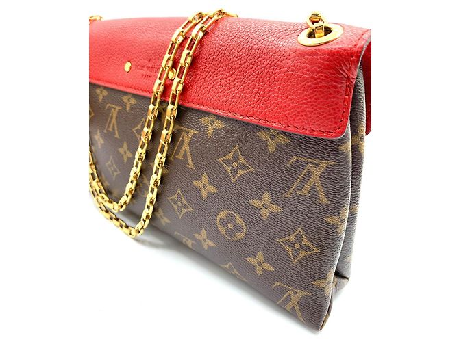 patta in pelle rossa louis vuitton Rosso - vista 6