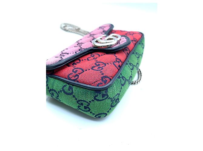 Borsa a mano Gucci Marmont Puerto Banus in cotone - vista 2