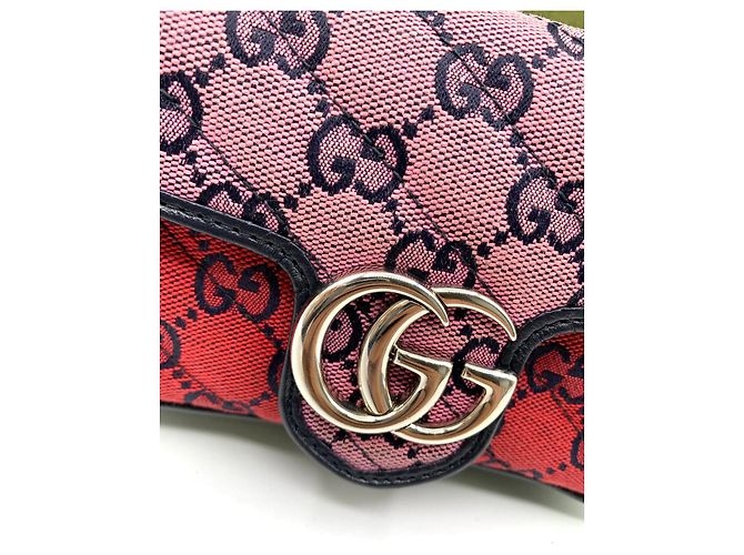 Borsa a mano Gucci Marmont Puerto Banus in cotone - vista 6