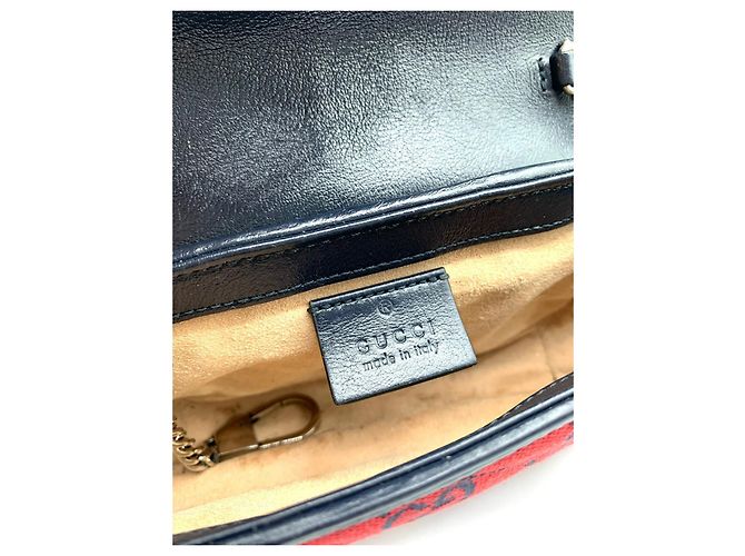 Borsa a mano Gucci Marmont Puerto Banus in cotone - vista 7