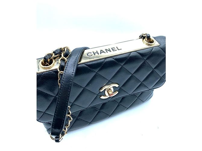 Borsa a mano Chanel Puerto Banus in pelle nera Nero - vista 8