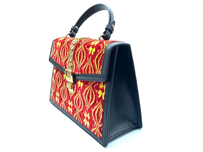 Gucci Sylvie edizione speciale velluto Rosso - vue 2