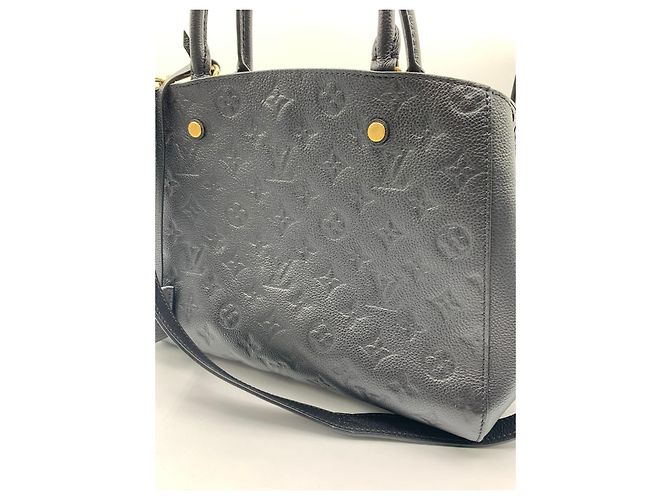 louis vuitton montaigne cuero empreinte negro - vista 10