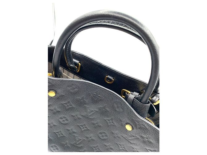 louis vuitton montaigne cuero empreinte negro - vista 2