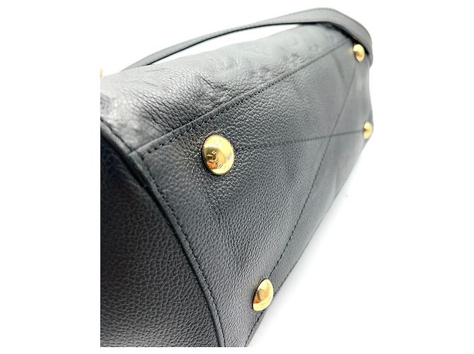 louis vuitton montaigne cuero empreinte negro - vista 7