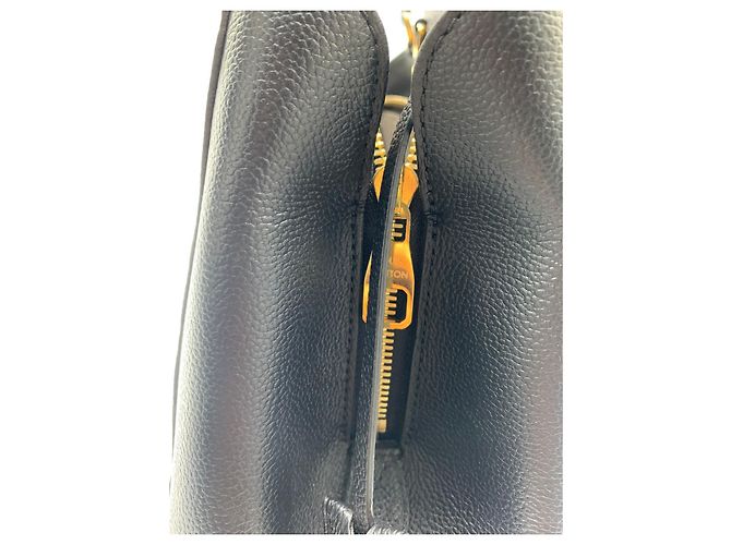 louis vuitton montaigne cuero empreinte negro - vista 8